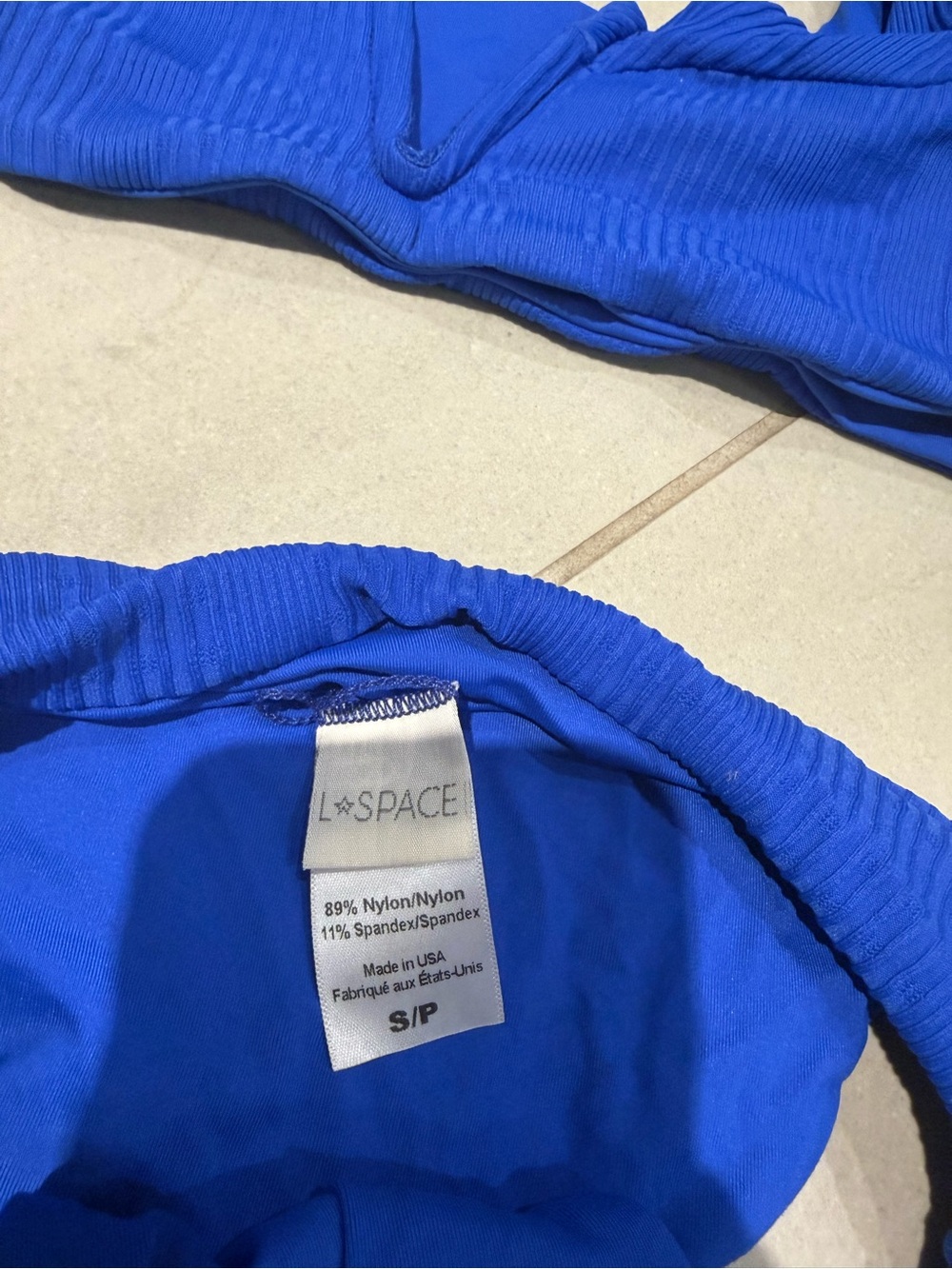 L*Space Royal Blue Ribbed Bikini - Picture 4 of 4